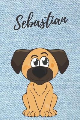 Book cover for Sebastian Notizbuch Hunde / Malbuch / Tagebuch