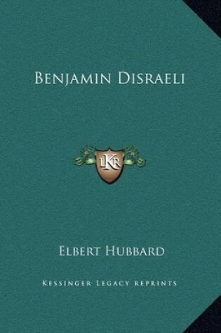 Cover of Benjamin Disraeli