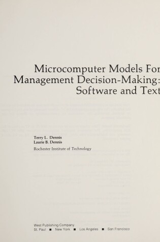 Cover of Micro Model Man Dec Making Db