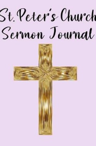 Cover of St. Peter's Church Sermon Journal