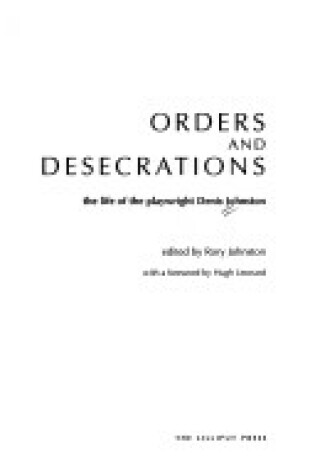 Cover of Orders and Desecrations