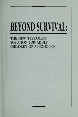 Cover of Beyond Survival