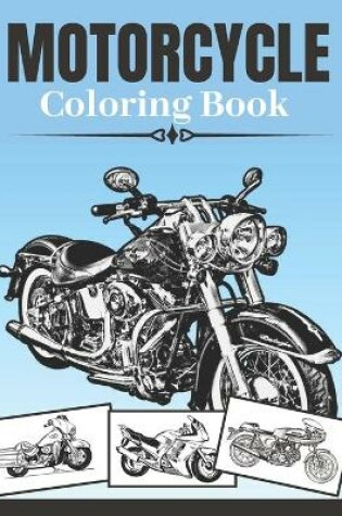 Cover of Motorcycle Coloring Book