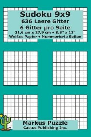 Cover of Sudoku 9x9 - 636 leere Gitter