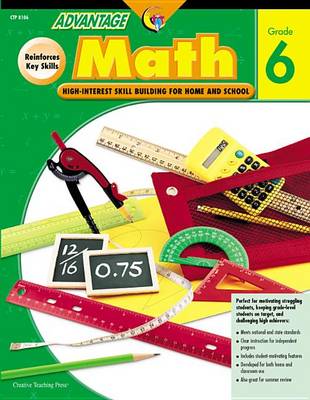 Book cover for Advantage Math Grade 6