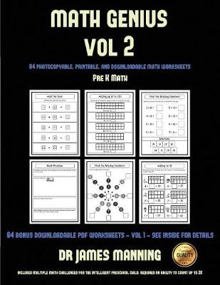 Book cover for Pre K Math (Math Genius Vol 2)