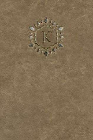 Cover of Monogram "K" Blank Book