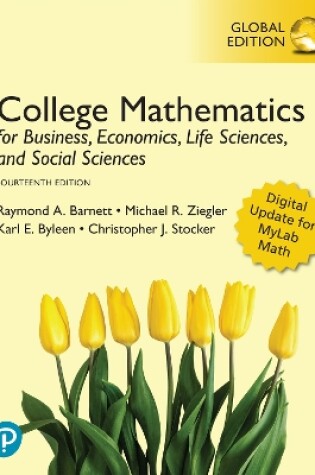 Cover of College Mathematics for Business, Economics, Life Sciences, and Social Sciences, Global edition -- MyLab Mathematics with Pearson eText (ACC)