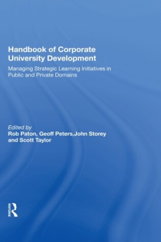 Cover of Handbook of Corporate University Development