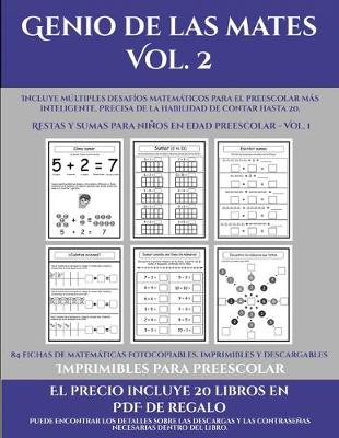 Cover of Imprimibles para preescolar (Genio de las mates Vol. 2)