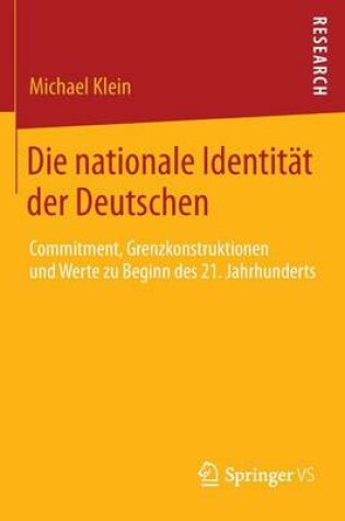 Cover of Die nationale Identität der Deutschen