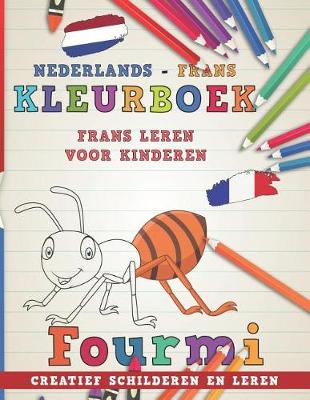 Cover of Kleurboek Nederlands - Frans I Frans leren voor kinderen I Creatief schilderen en leren