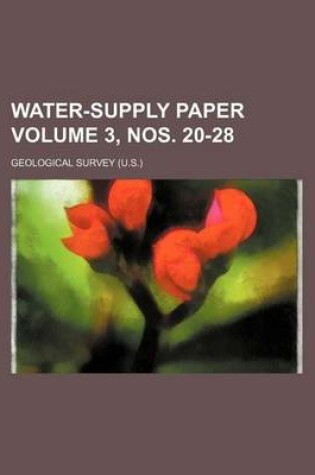 Cover of Water-Supply Paper Volume 3, Nos. 20-28