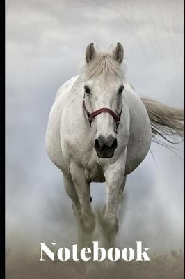 Cover of White Horse Composition Book College Ruled Notebook