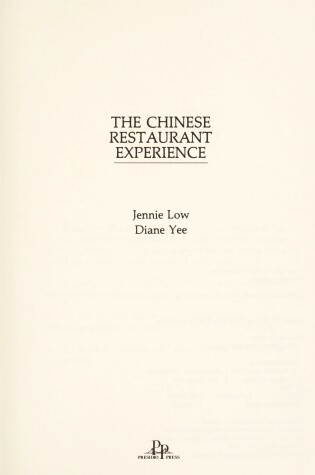 Cover of The Chinese Restaurant Experience