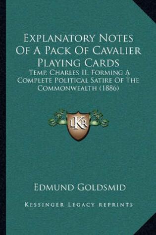 Cover of Explanatory Notes of a Pack of Cavalier Playing Cards