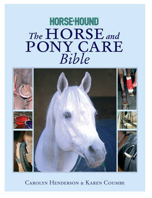 Book cover for The Horse and Pony Care Bible