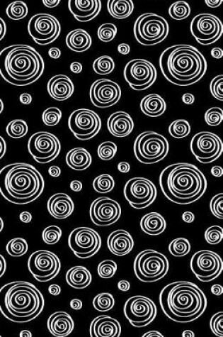 Cover of Journal Notebook Abstract Whorls White and Black