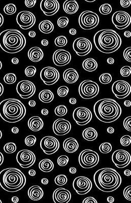 Cover of Journal Notebook Abstract Whorls White and Black