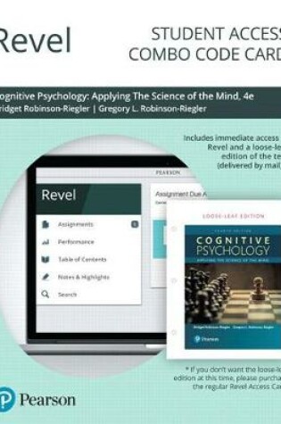 Cover of Revel for Cognitive Psychology