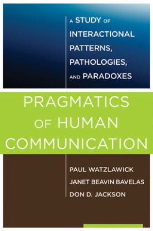 Cover of Pragmatics of Human Communication