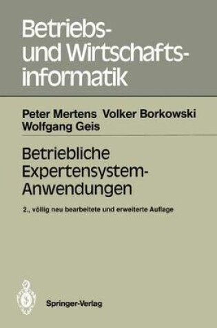 Cover of Betriebliche Expertensystem-Anwendungen