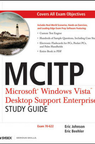 Cover of MCITP - Microsoft Windows Vista Desktop Support Enterprise Study Guide