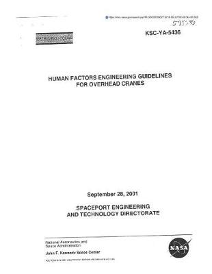 Book cover for Human Factors Engineering Guidelines for Overhead Cranes