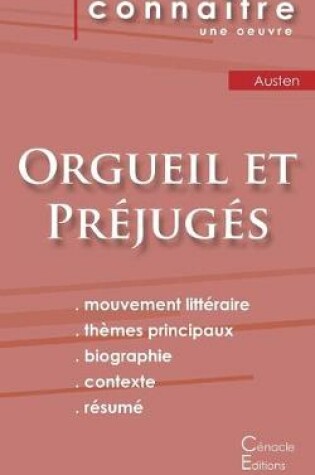 Cover of Fiche de lecture Orgueil et Prejuges de Jane Austen (Analyse litteraire de reference et resume complet)