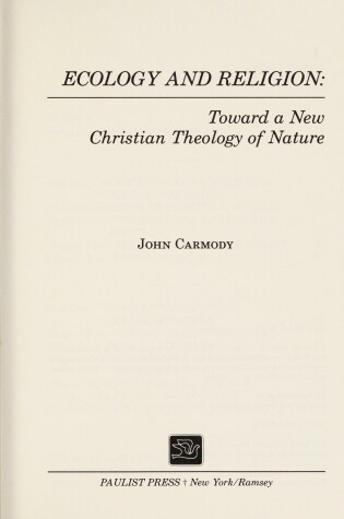 Cover of Ecology and Religion