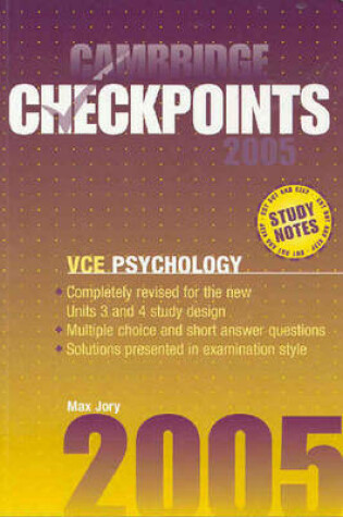 Cover of Cambridge Checkpoints VCE Psychology 2005