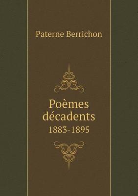 Book cover for Poèmes décadents 1883-1895