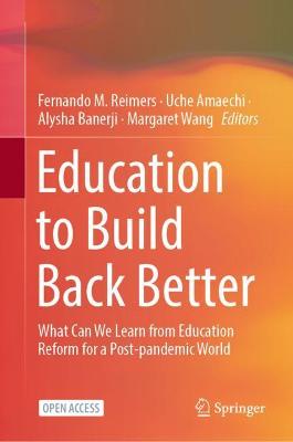 Cover of Education to Build Back Better