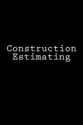 Book cover for Construction Estimating