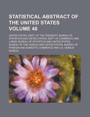 Book cover for Statistical Abstract of the United States Volume 48