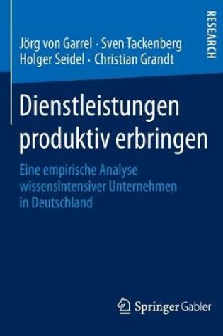 Cover of Dienstleistungen produktiv erbringen