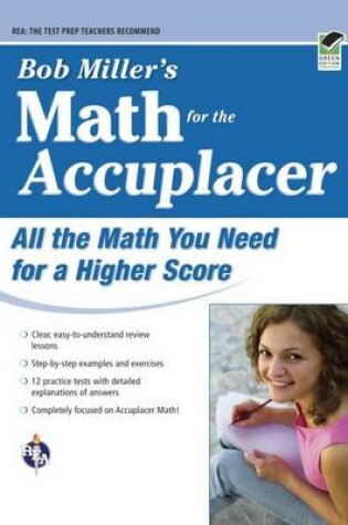 Cover of Accuplacer(r) Bob Miller's Math Prep