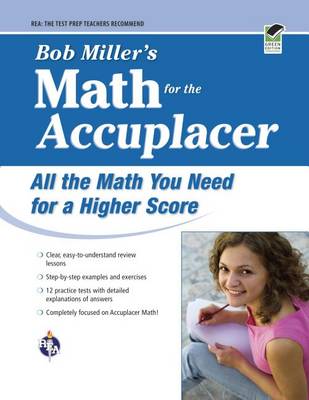 Cover of Accuplacer(r) Bob Miller's Math Prep