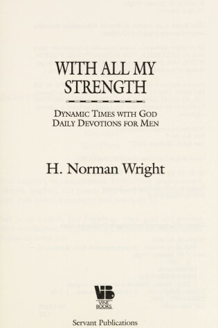 Cover of With All My Strength