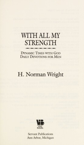 Book cover for With All My Strength