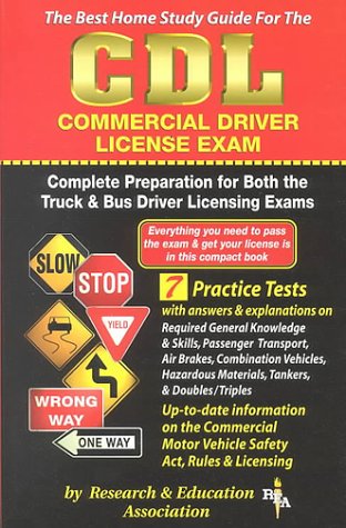 Book cover for CDL (Rea) - The Best Test Preparation for the Commercial Driver's License Exam