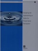 Book cover for Toolkits for Private Participation in Water and Sanitation