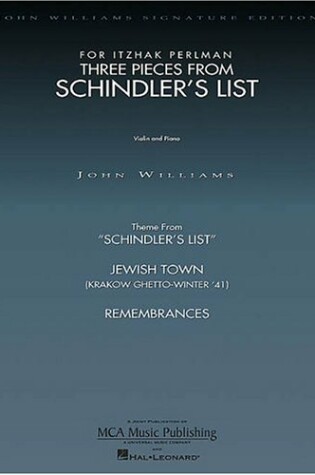 Cover of Three Pieces From Schindler's List