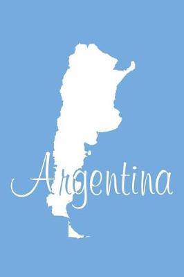 Book cover for Argentina - National Colors 101 - Lined Notebook with Margin - 6x9
