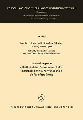 Cover of Untersuchungen an Kalksilikatreichen Ferrochromschlacken