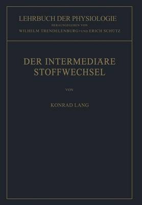 Cover of Der Intermediare Stoffwechsel