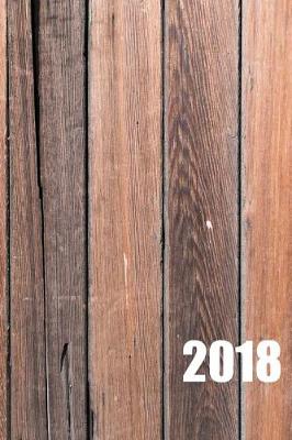Book cover for 2018 Wood Background Journal