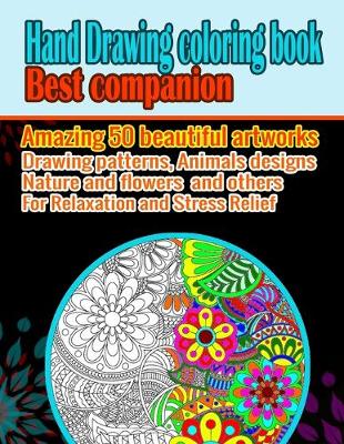 Book cover for Hand drawing Coloring book best companion