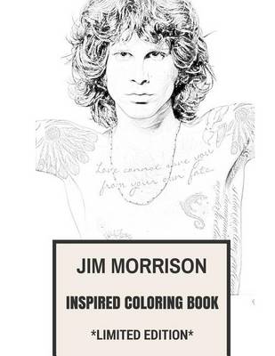 Book cover for Jim Morrison Inspired Coloring Book