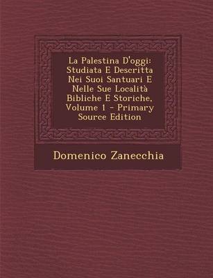 Book cover for La Palestina D'Oggi